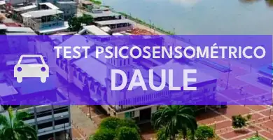 Test psicosensométrico en la ciudad de Daule