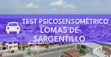 Test psicosensométrico en la ciudad de Lomas De Sargentillo